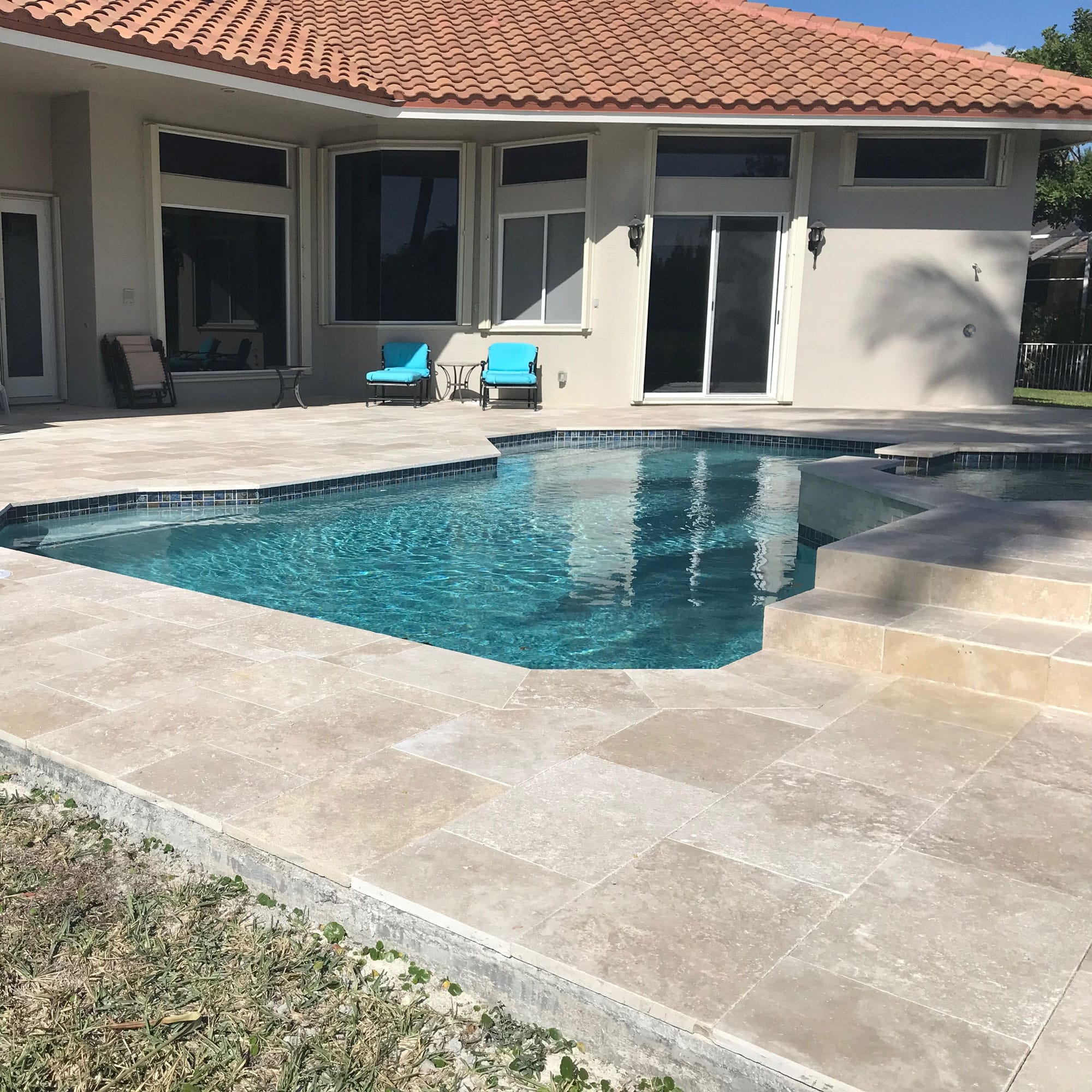 Ivory 16x24 Travertine Paver LW Stone